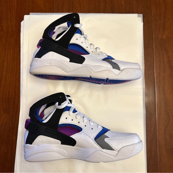 Nike Air Flight Huarache OG Varsity Purple Blue Sneakers FD0183-101 Mens Size 10 - Picture 7 of 14